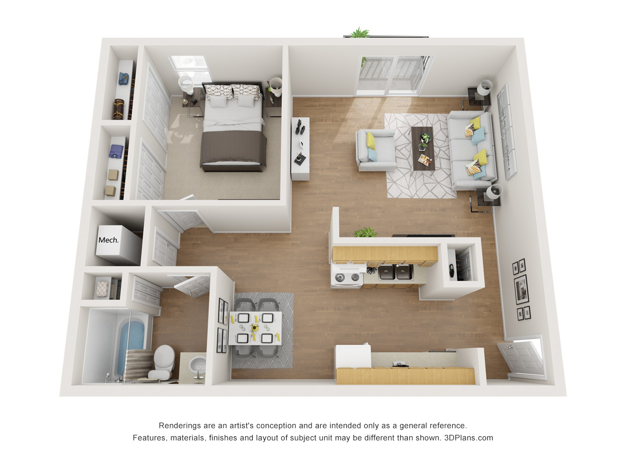 1 Bedroom Premium Floor Plan